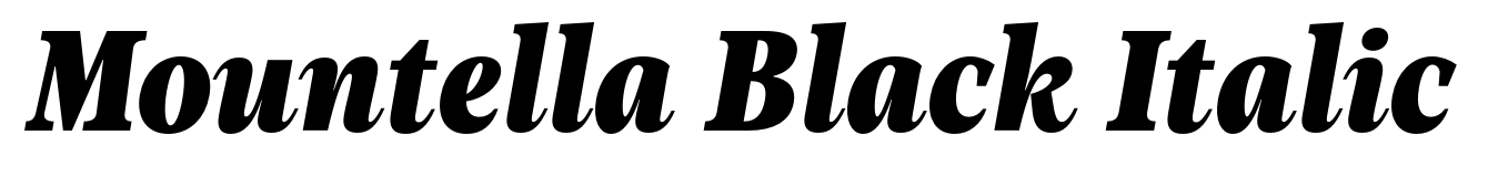 Mountella Black Italic